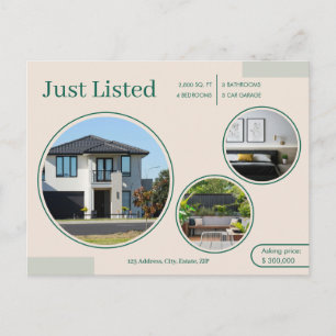Carte Postale Lignes fines de l'agent immobilier juste listé San