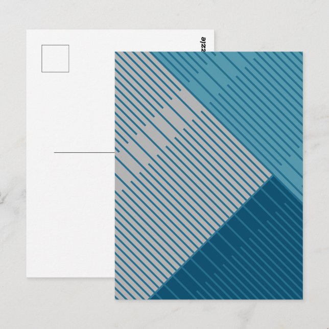 Carte Postale Lignes Simples et Élégantes (Devant / Derrière)