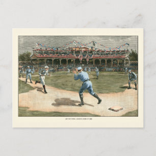Carte Postale Ligue nationale de baseball 1886