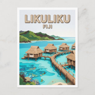 Carte Postale Likuliku Lagoon Resort Malolo Fidji
