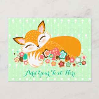 Carte Postale Lil Foxie Cub - Cute Baby Fox Custom Postcard