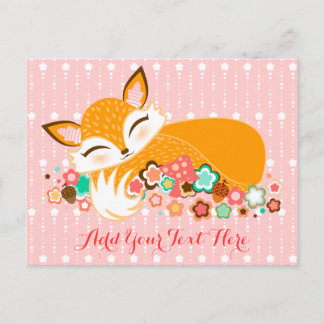 Carte Postale Lil Foxie Cub - Cute Baby Fox Custom Postcard