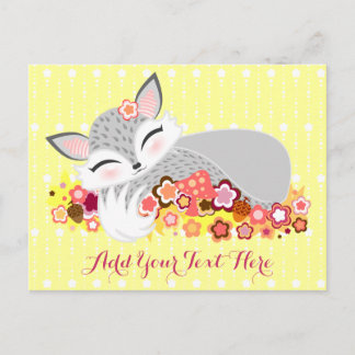 Carte Postale Lil Foxie Cub - Cute Baby Fox Custom Postcard