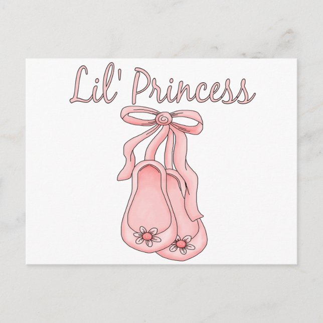 Carte Postale Lil' Princess Ballet Chaussures    1 (Devant)
