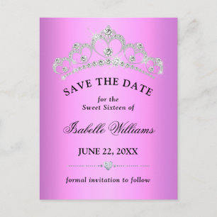 Carte Postale Lilac Violet Douce 16 Enregistrer La Date
