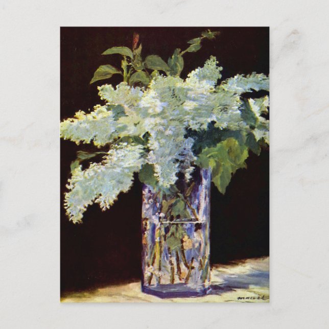 Carte Postale Lilacs blancs Manet Still Life (Devant)