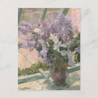Carte Postale Lilacs dans la fenêtre par Mary Cassatt Peintre am