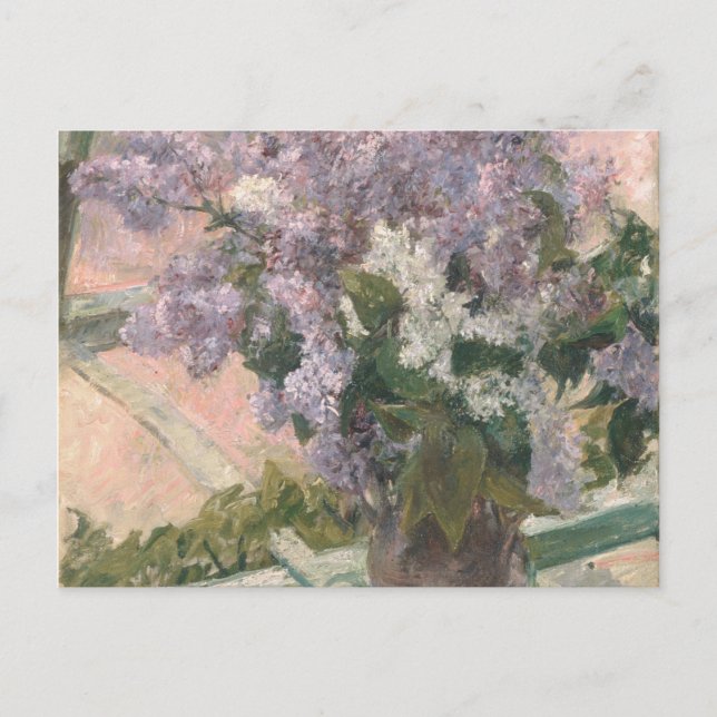 Carte Postale Lilacs dans la fenêtre par Mary Cassatt Peintre am (Devant)