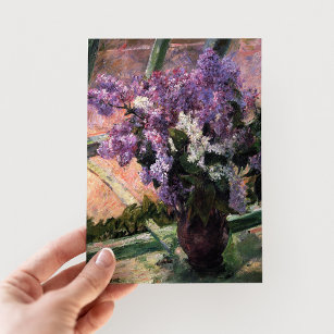 Carte Postale Lilacs dans une fenêtre   Mary Cassatt