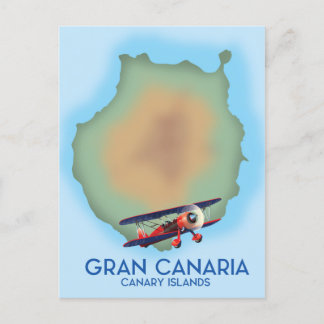 Carte Postale L'île canarienne de Grande Canarie, l'art de l'aff