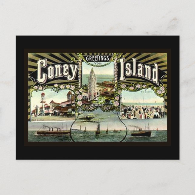 Carte Postale L'île de Coney (Devant)