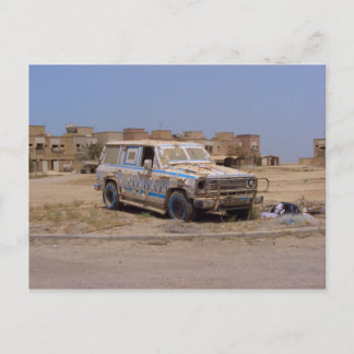 Carte Postale L'île de Failaka abandonné voiture