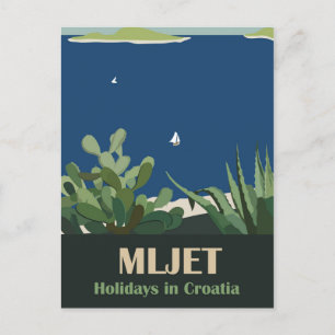 Carte Postale L'île de Mljet, Croatie