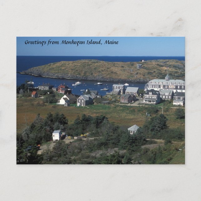 Carte Postale L'île de Monhegan, Maine (Devant)