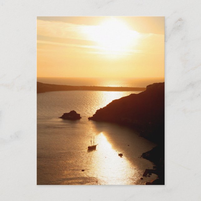 Carte Postale L'île de Santorin Grèce (Devant)