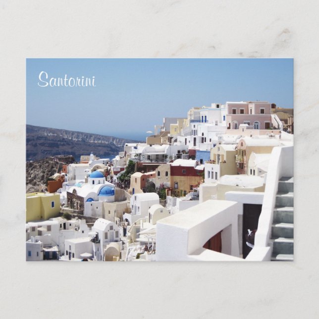Carte Postale L'île de Santorin Grèce (Devant)
