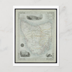 Carte Postale L'île de Van Diemen ou la Tasmanie, d'une série de