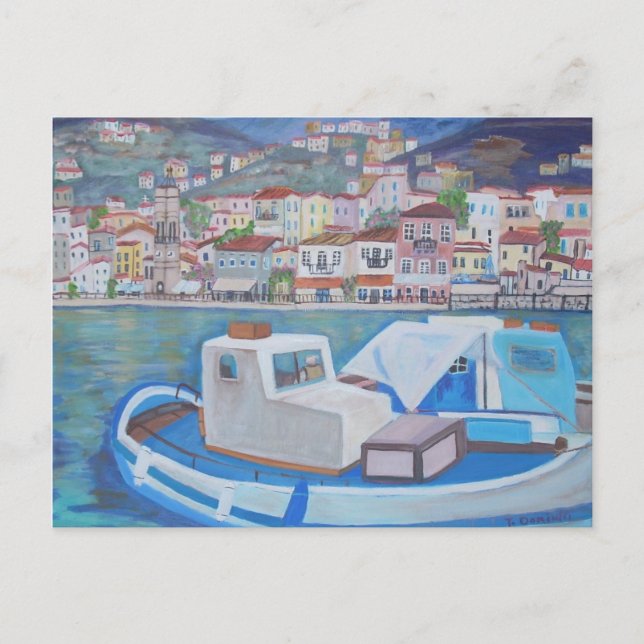 Carte Postale L'île d'Hydra, Grèce (Devant)
