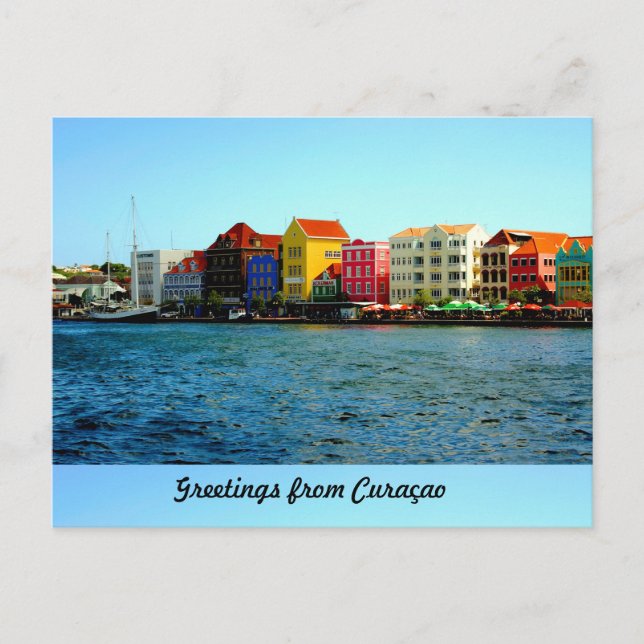 Carte Postale L'île du Curaçao a conçu par Admiro (Devant)