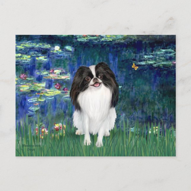 Carte Postale Lilies 5 - Japanese Chin 3 (Devant)