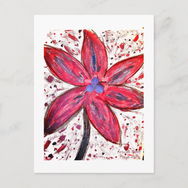 Carte Postale Lilium orientalis (Devant)