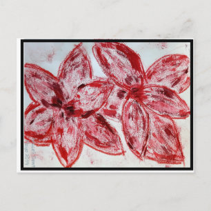 Carte Postale Lilium rouge asiatique