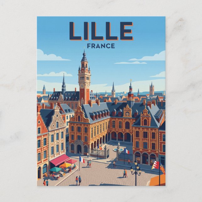 Carte Postale Lille France (Devant)