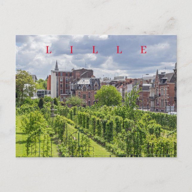 Carte postale Lille Jardin d'arboriculture fruitiè (Devant)