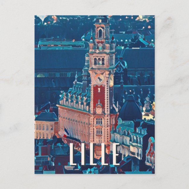 Carte Postale Lille Photo Vintage  (Devant)