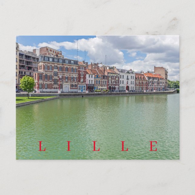 Carte postale Lille Quai du Wault (Devant)