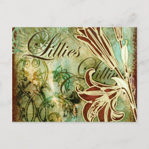 Carte Postale Lillies