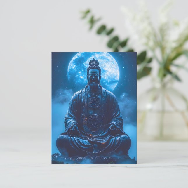 Carte Postale L'Illumination en Bleu (Debout devant)