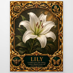 Carte Postale Lily, Art de l'héritage joyeux