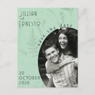 Carte Postale Lily de Valley    Photo verte douce Enregistrer la