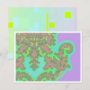 Carte postale Lily Flower With Border