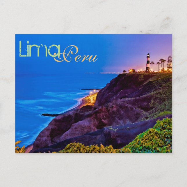 Carte Postale Lima, Pérou, district de Miraflores, S.A. (Devant)