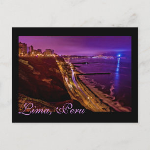 Carte Postale Lima, Pérou, district de Miraflores, S.A.