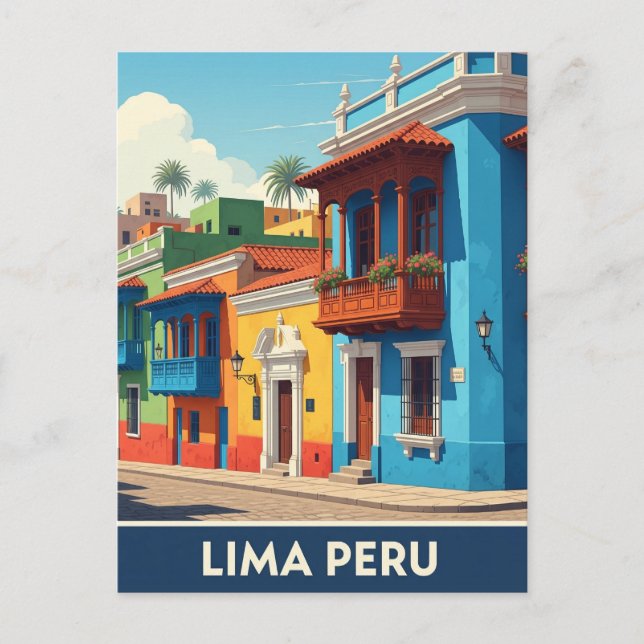Carte Postale Lima Pérou Voyage (Devant)