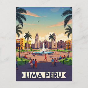 Carte Postale Lima Pérou Voyage