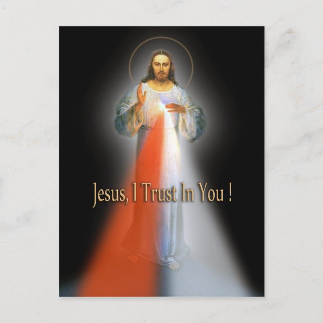 CARTE POSTALE L'IMAGE DIVINE MERCY (Devant)