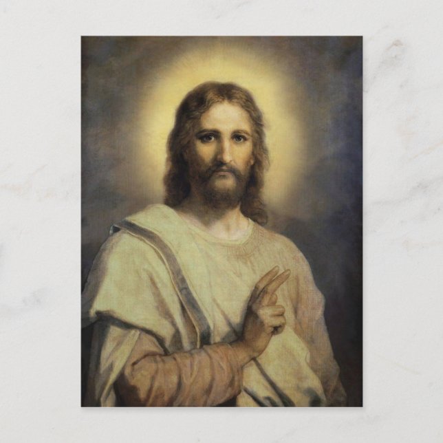 Carte Postale L'image du Seigneur - Heinrich Hofmann (Devant)