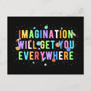 Carte Postale L'Imagination Vous Attirera Partout
