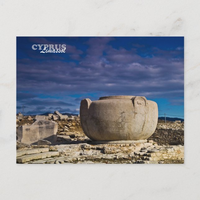 Carte Postale Limassol cYPRUS ancien monument roman grec postc (Devant)