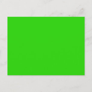 Carte Postale LIME GREEN (couleur fruitée solide) ~