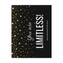 Carte postale Limitless (noir)