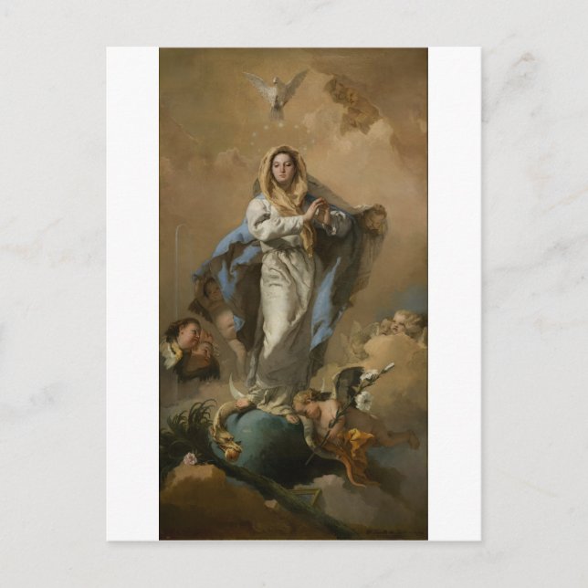 Carte Postale L'Immaculée Conception par Giovanni Tiepolo (Devant)