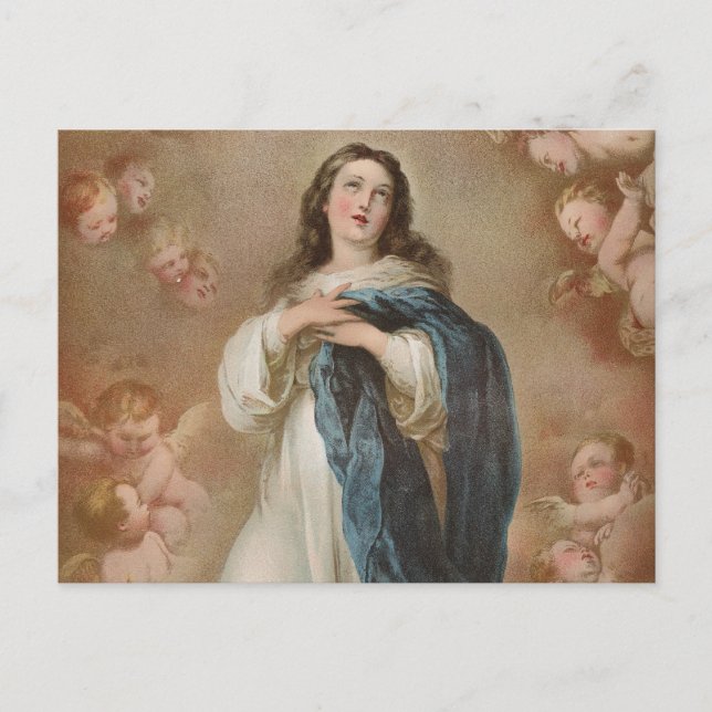 Carte Postale L'Immaculée conception par la lithographie américa (Devant)