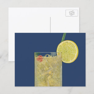 Carte Postale Limonade ou soda aux fruits vintage, boissons