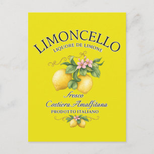 Carte Postale Limoncello Italie Côte Amalfitaine