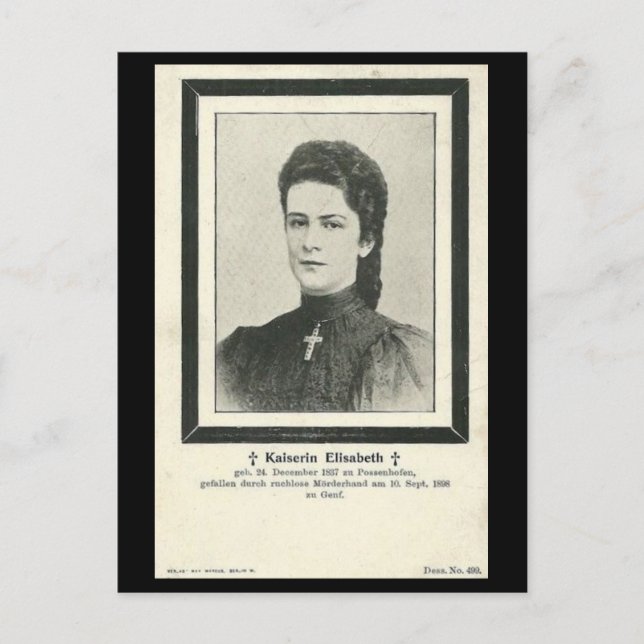 Carte Postale L'impératrice Elisabeth - Sissi - ASSASSINATION #0 (Devant)
